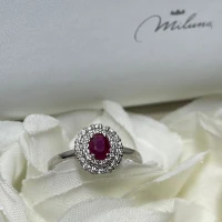 013 Miluna Anello oro con Rubino e brillanti cod: LID3454